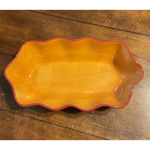 Gail Pittman Bowl Southern Living at Home Siena Ruffled Scalloped serving Dish - Picture 2 of 6